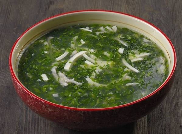 701 Shredded Pork and Green Vegetable with Tofu Soup / 荠菜肉丝豆腐羹